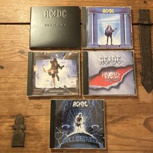 AC/DC CD Lot Back in Black Razors Edge Ballbreaker Who Made Who Blow Up Video